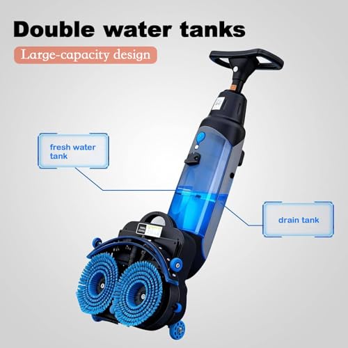 Electric Floor Cleaner Dual Brush Mop for Hard Surfaces