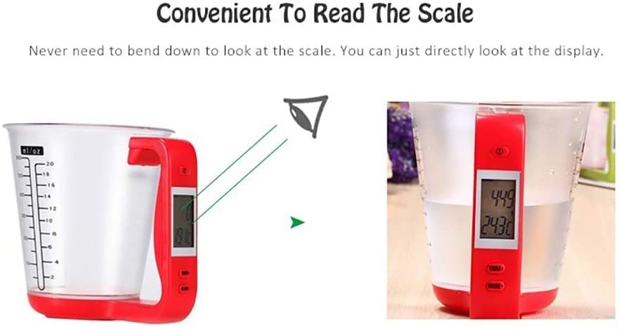 Digital Kitchen Measuring Cup Scale with LCD Display