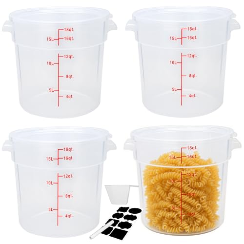 FSUON Round Food Storage Container with Lid