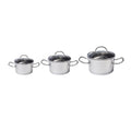 304 Stainless Steel Soup Pot Set 3 Piece