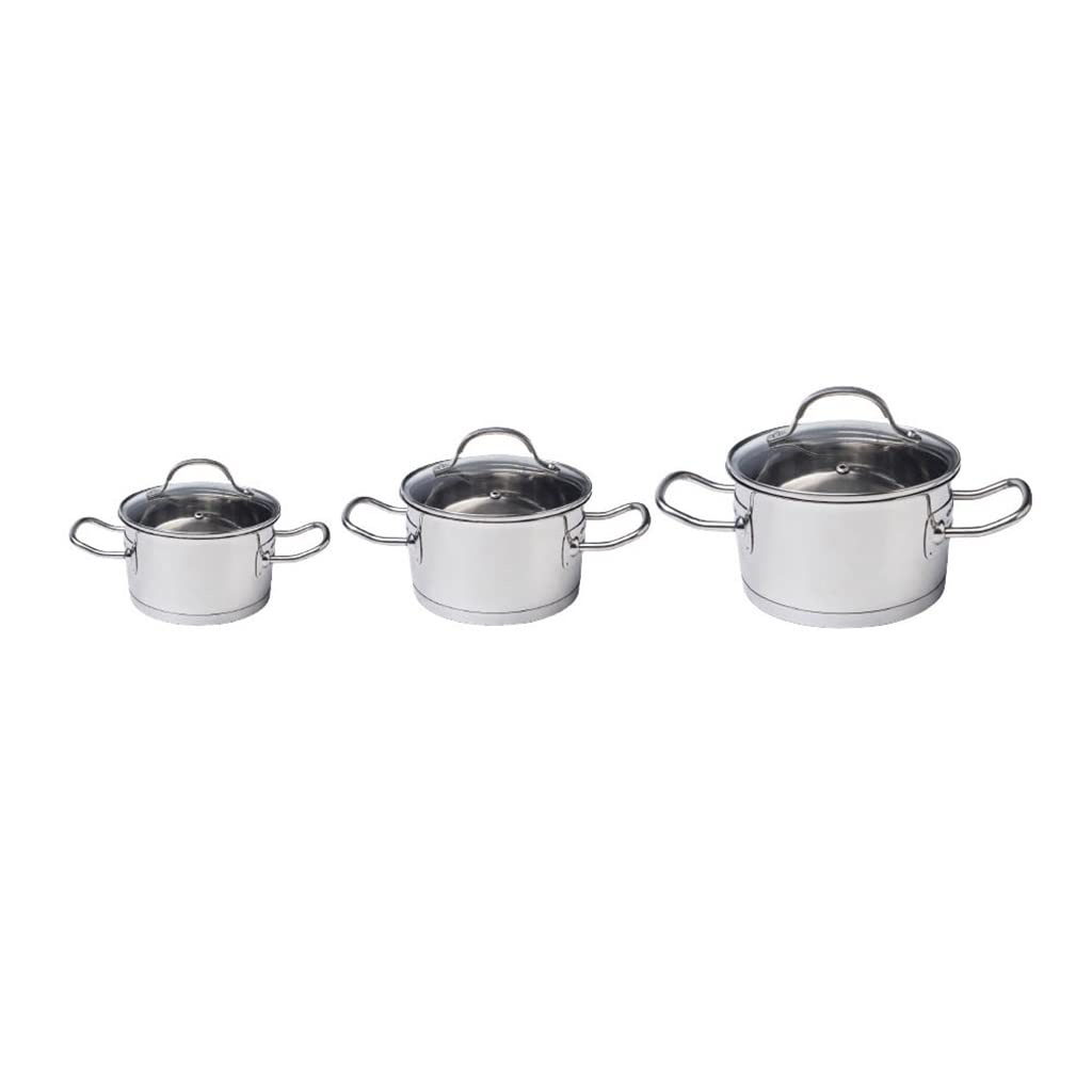 304 Stainless Steel Soup Pot Set 3 Piece