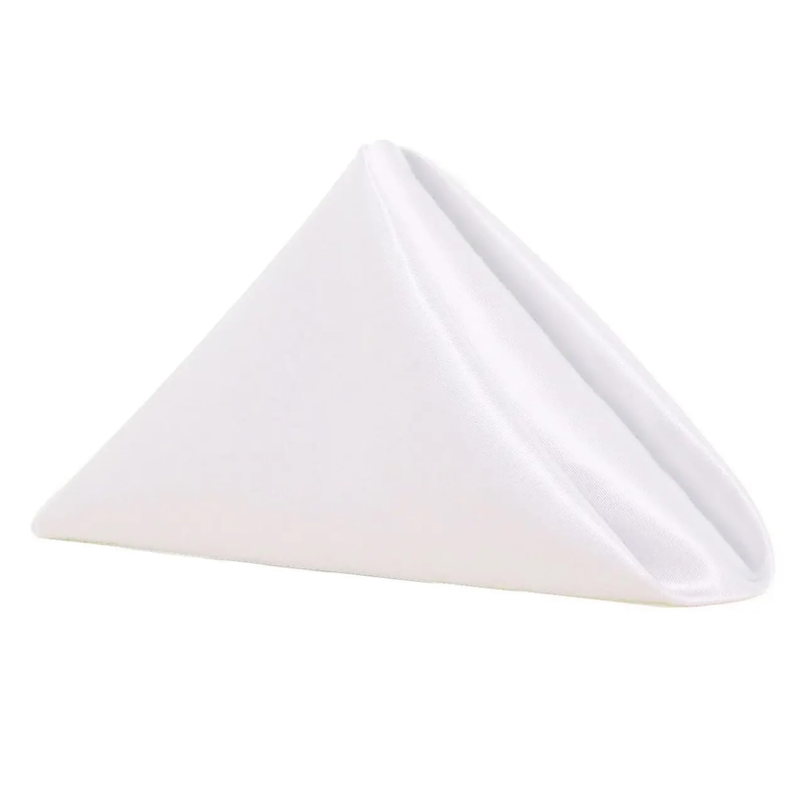 Satin Fabric Cloth Napkins 10 Piece Dining Decor