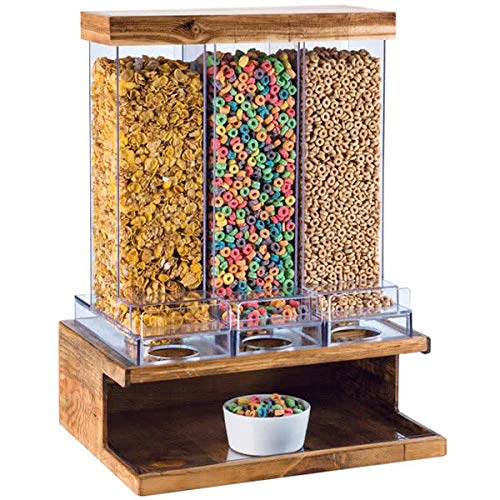 3 Section Cereal Dispenser Madera 24 Inch