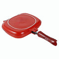Double Sided BBQ Frying Pan Stainless Steel Cookware