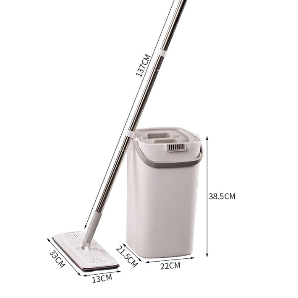 Hands Free Microfiber Mop Set with Bucket