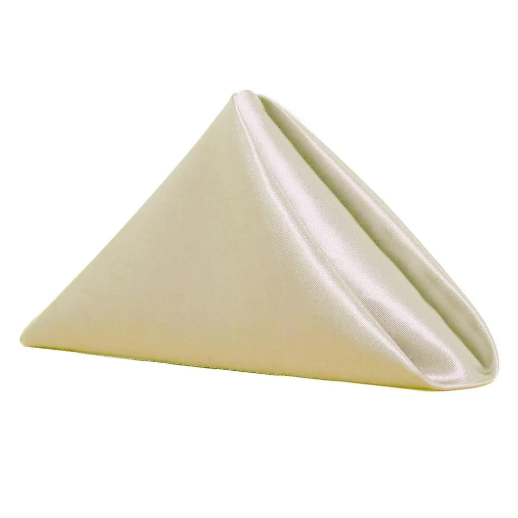 Satin Fabric Cloth Napkins 10 Piece Dining Decor