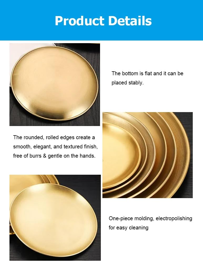 Stainless Steel Round Baking Trays 10 Piece 26cm