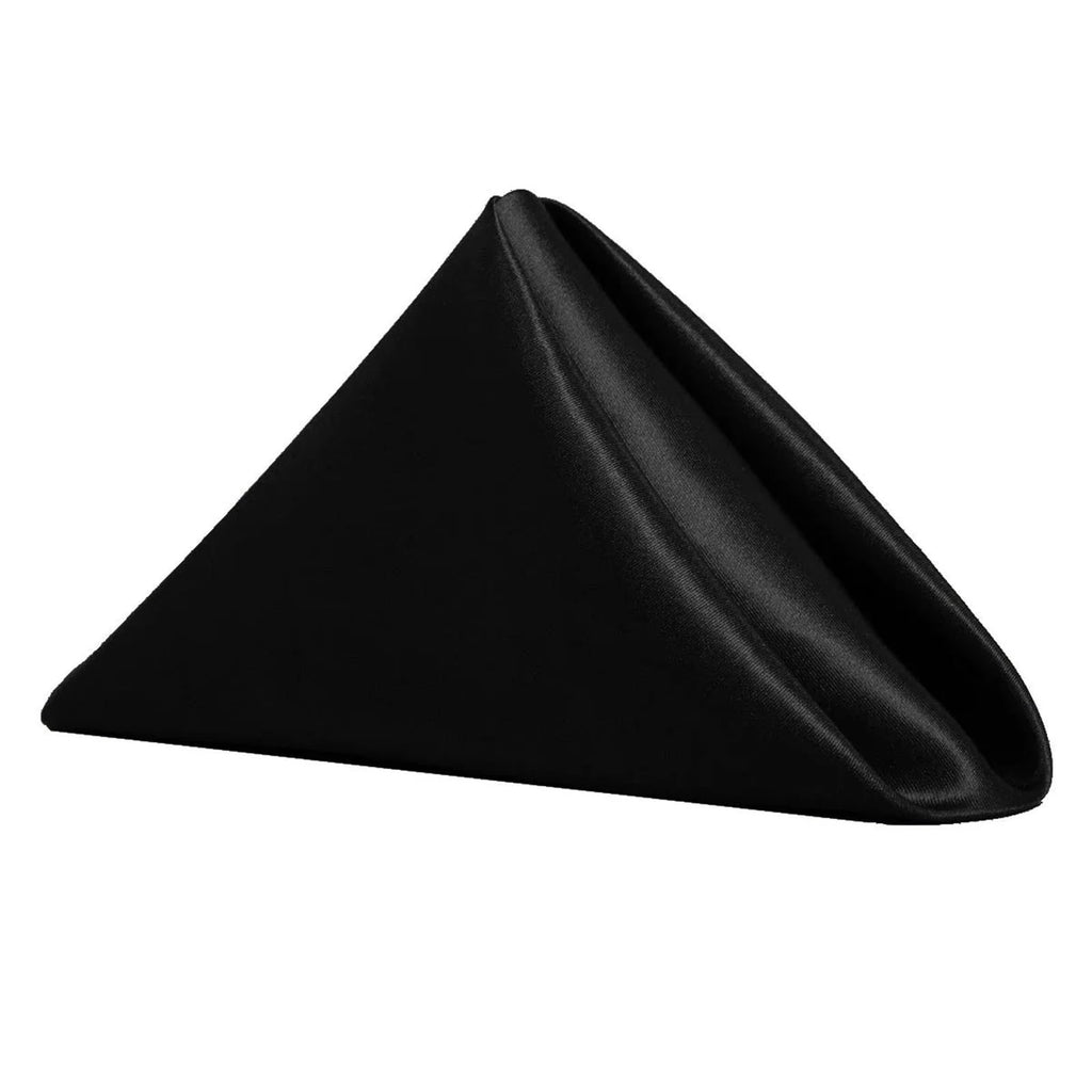 Satin Fabric Cloth Napkins 10 Piece Dining Decor