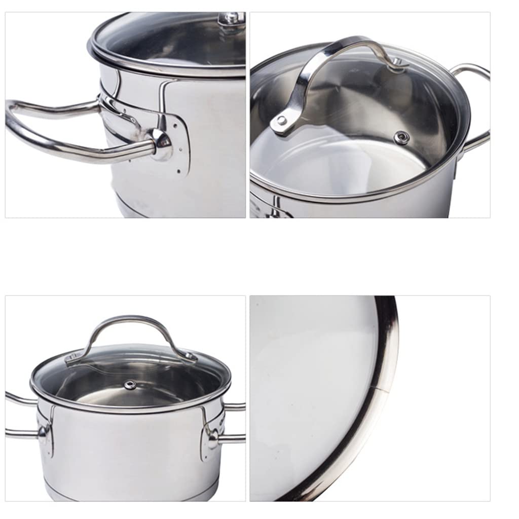 304 Stainless Steel Soup Pot Set 3 Piece
