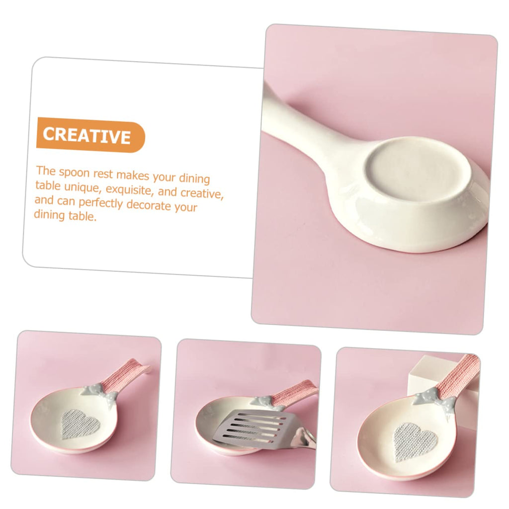 Ceramic Spoon Rest Kitchen Utensil Holder