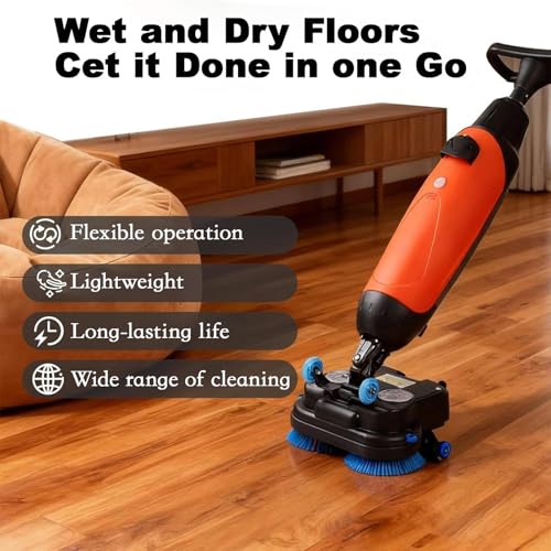 Electric Floor Cleaner Dual Brush Mop for Hard Surfaces