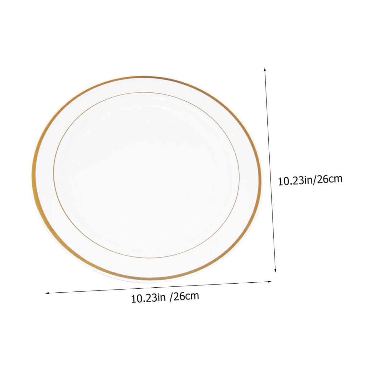 Disposable Paper Dinner Plates Set 20 Piece