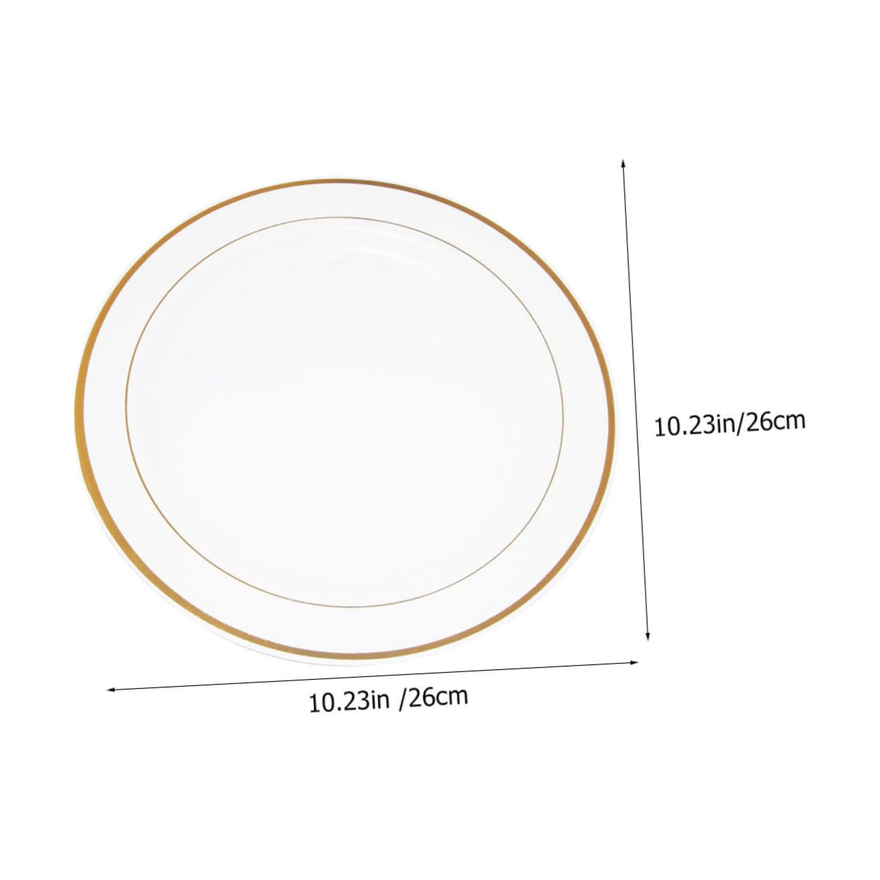 Disposable Paper Dinner Plates Set 20 Piece