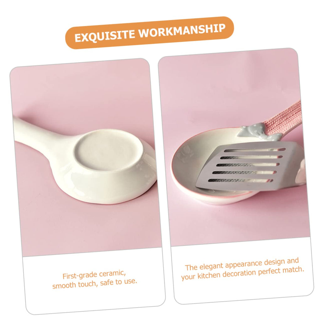 Ceramic Spoon Rest Kitchen Utensil Holder
