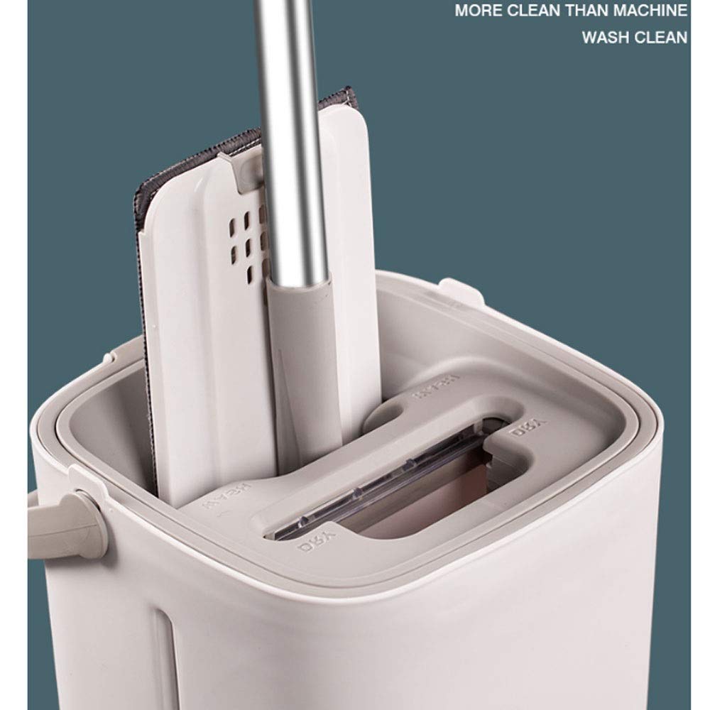 Hands Free Microfiber Mop Set with Bucket