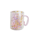 Heart Glass Bubble Cup 280ml Insulated Drink Cup