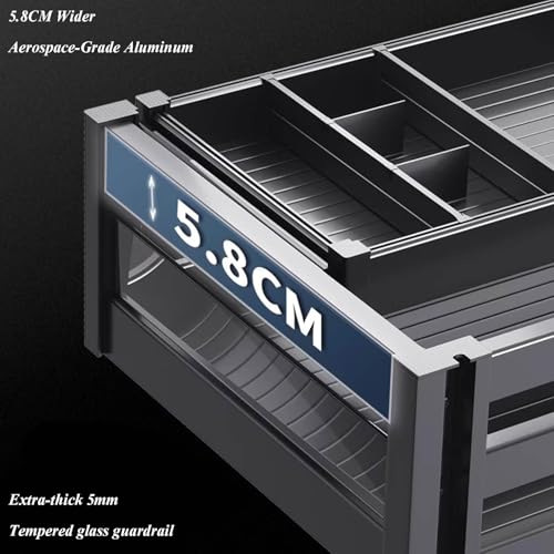3 Tier Stackable Pantry Organizer with Adjustable Dividers