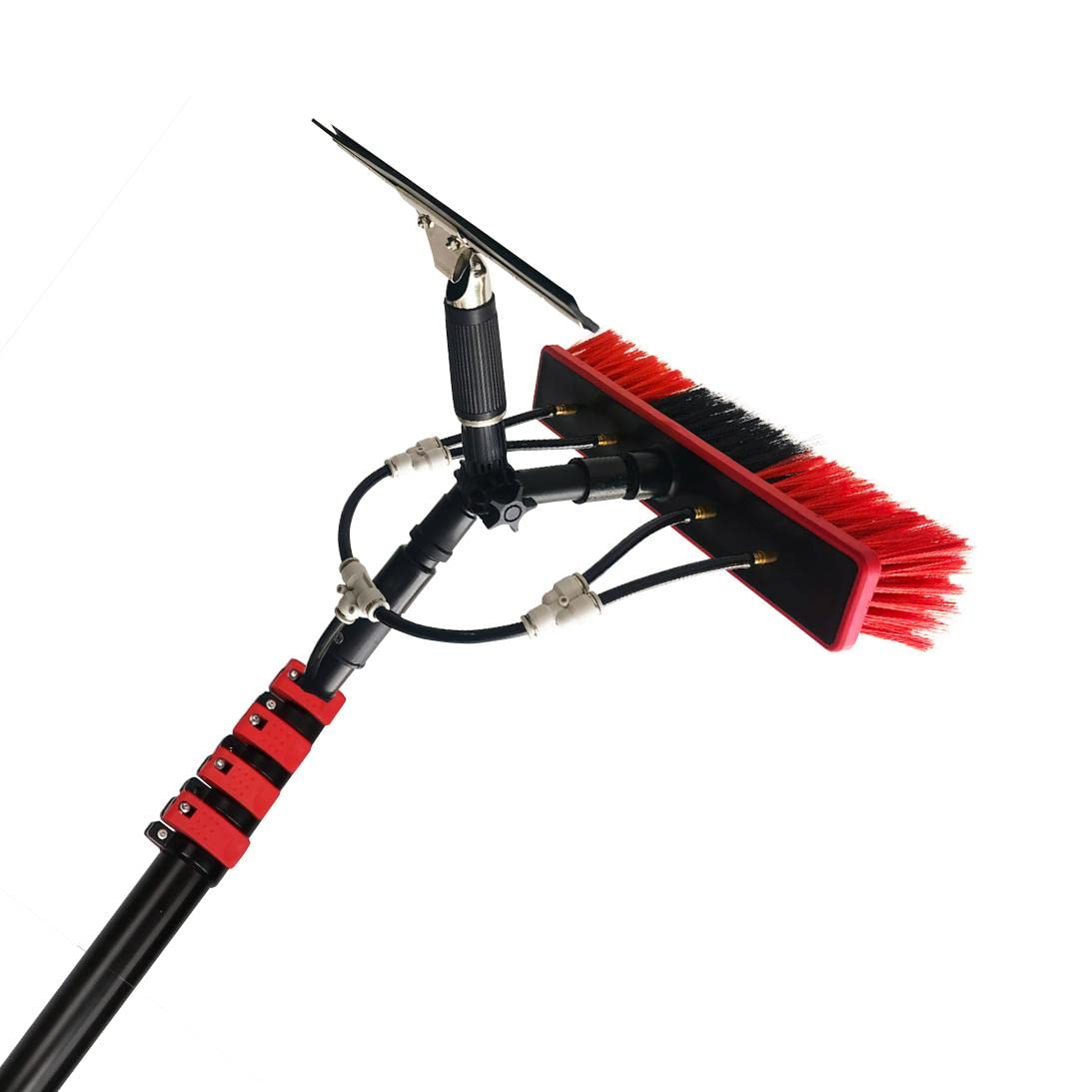 Extendable Window Cleaning Kit Water Fed Brush Adjustable Handle