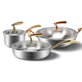 Stainless Steel Non Stick Cookware Set Wok Frying Pan