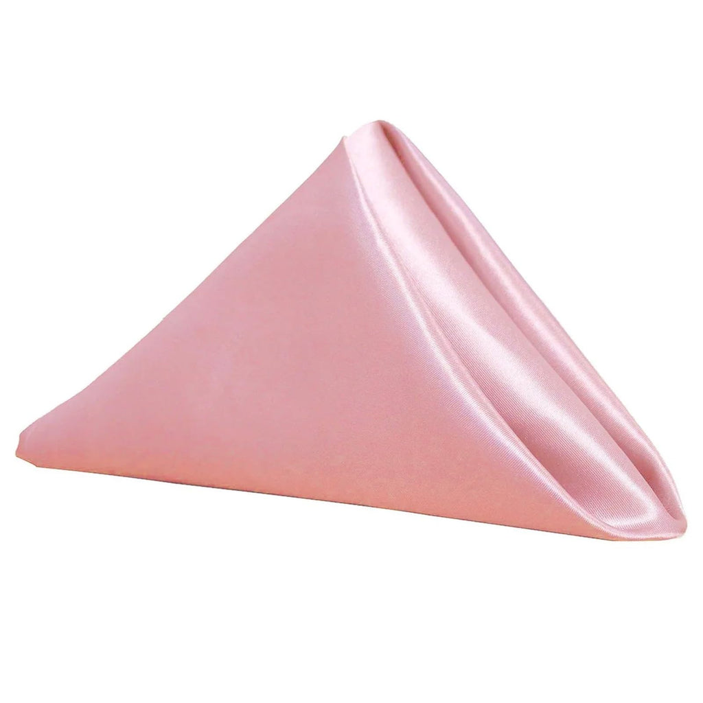 Satin Fabric Cloth Napkins 10 Piece Dining Decor