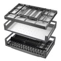 3 Tier Pull Out Kitchen Cabinet Organizer with Dividers