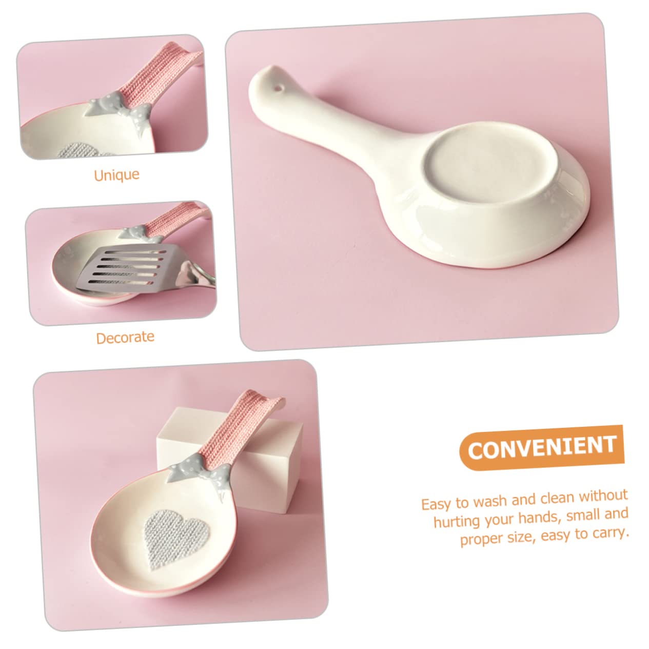 Ceramic Spoon Rest Kitchen Utensil Holder
