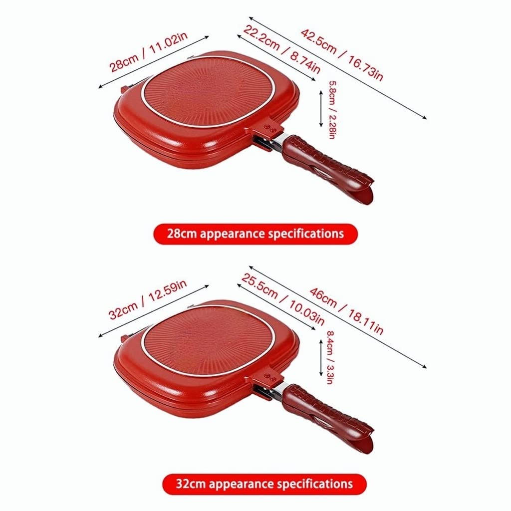 Double Sided BBQ Frying Pan Stainless Steel Cookware