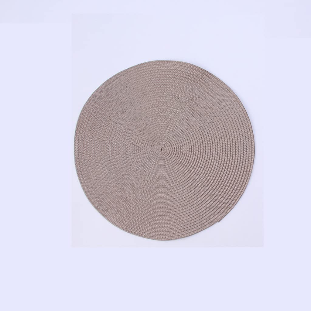 Round Woven PP Placemats Waterproof Dining Mats