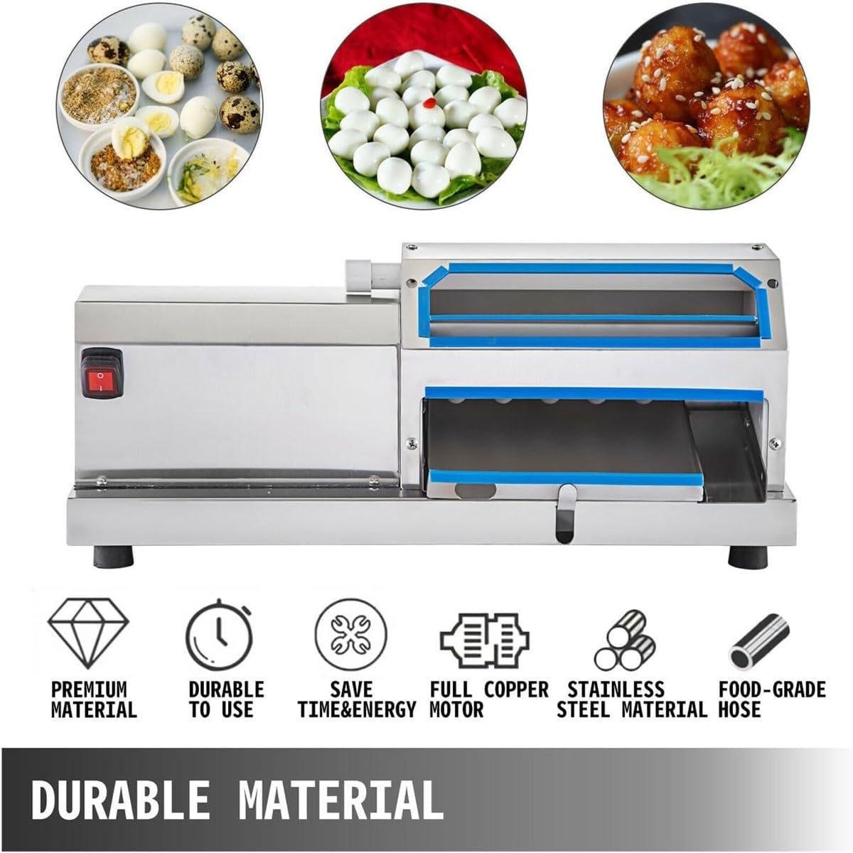 Electric Quail Egg Peeler Machine Semi Automatic