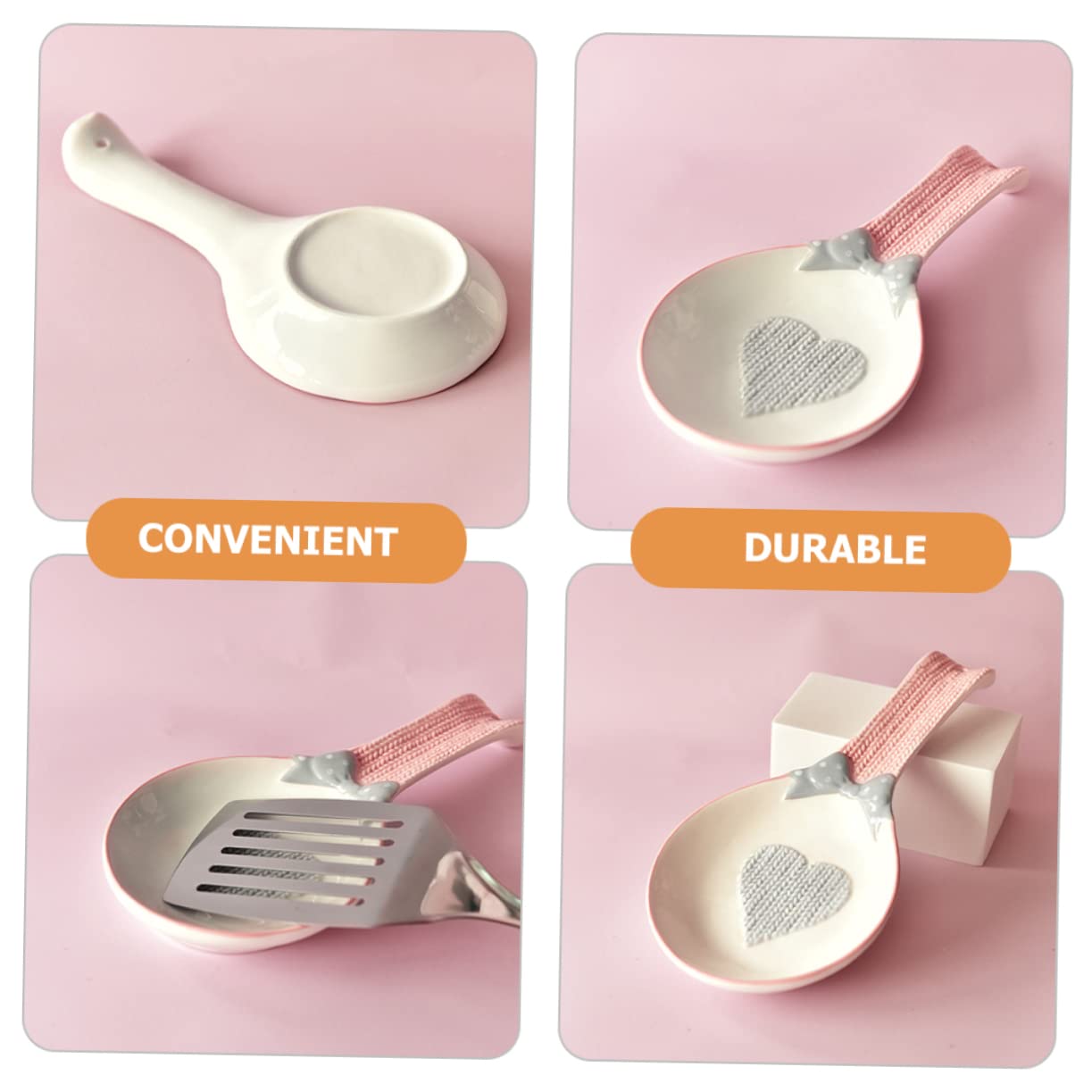 Ceramic Spoon Rest Kitchen Utensil Holder