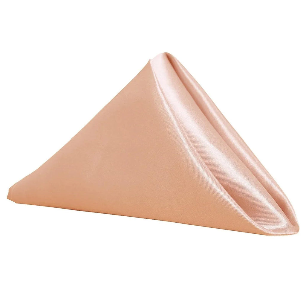 Satin Fabric Cloth Napkins 10 Piece Dining Decor