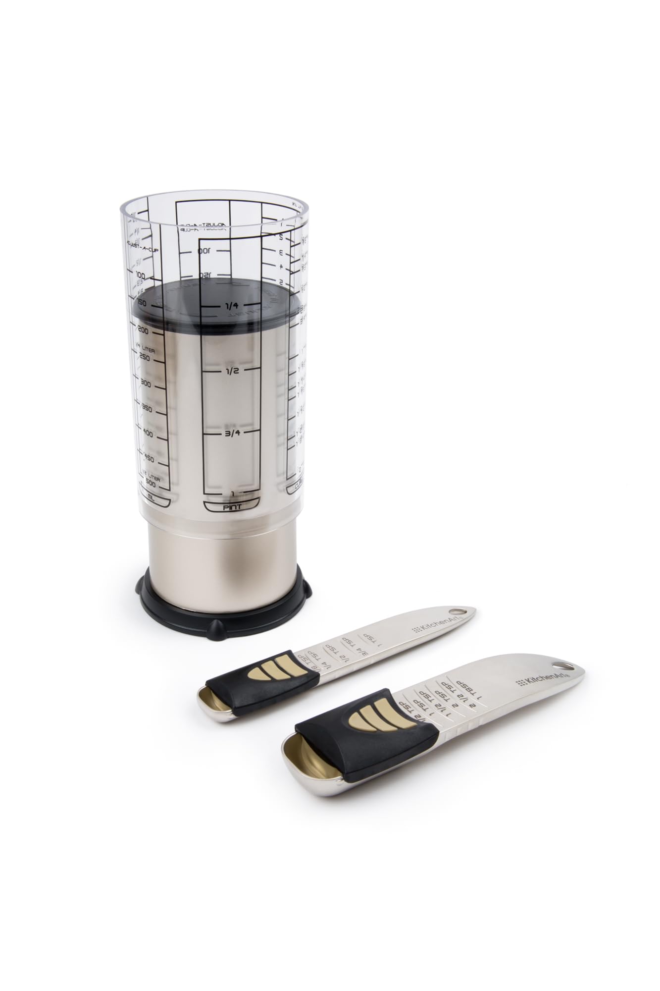 Adjustable Measuring Cup and Spoon Set 4 Piece