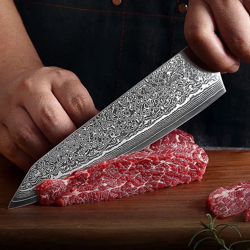 Damascus Steel Kitchen Knife Set 7 Piece