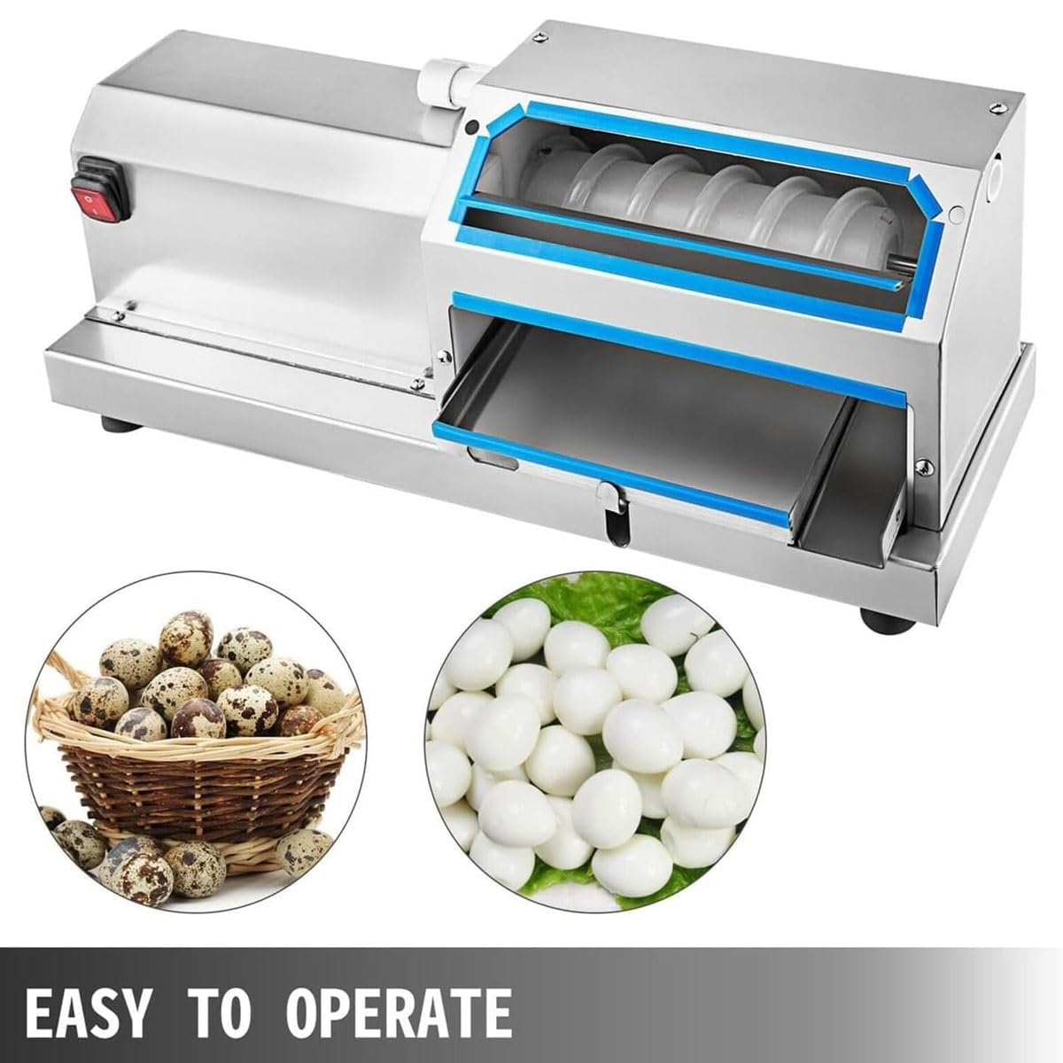 Electric Quail Egg Peeler Machine Semi Automatic