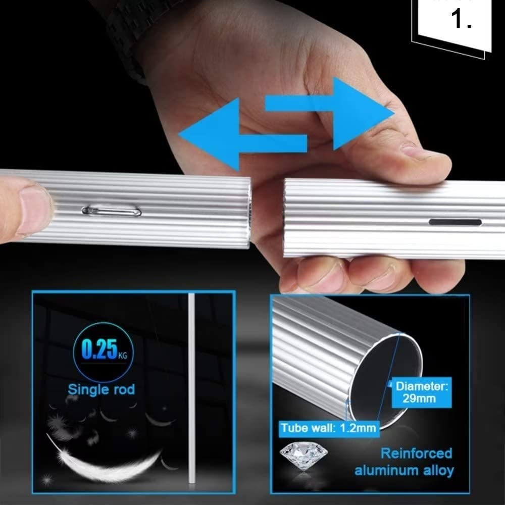 Extendable Cleaning Bar with Rubber Brush for Windows Solar Panels