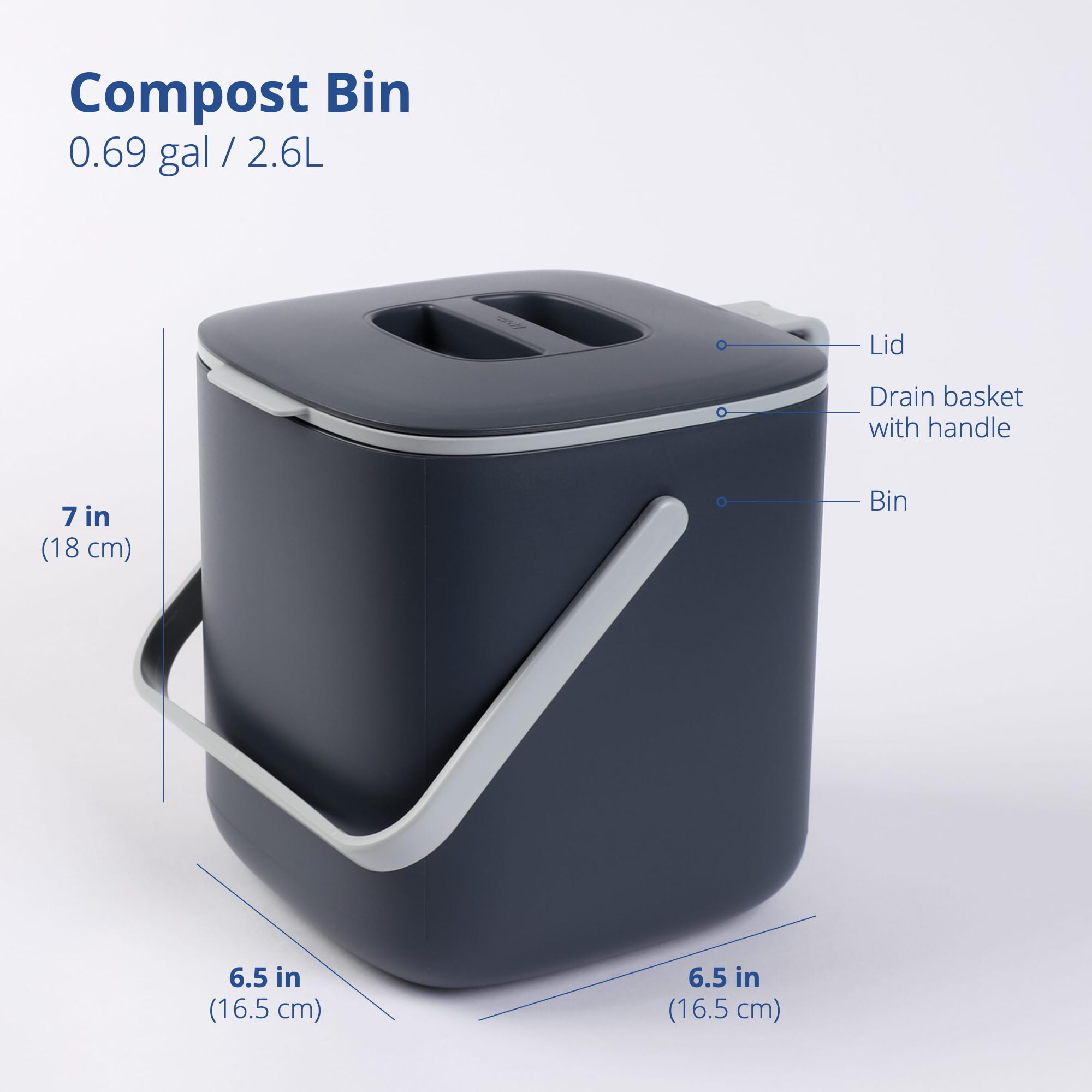 BLUE GINKGO Food Waste Bin…