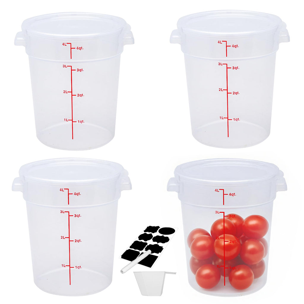 FSUON Round Food Storage Container with Lid
