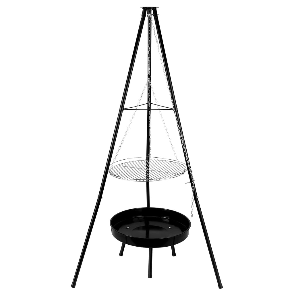 Stainless Steel Camping Tripod Grill Set