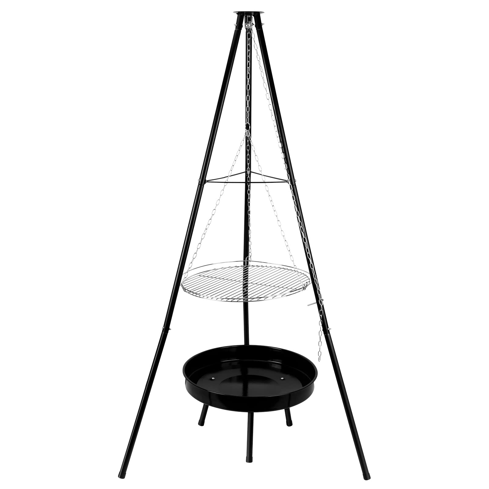 Stainless Steel Camping Tripod Grill Set