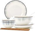 10 Piece Ceramic Dinnerware Set Service for 2