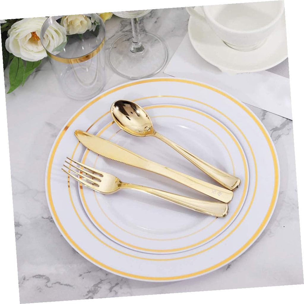 Disposable Paper Dinner Plates Set 20 Piece