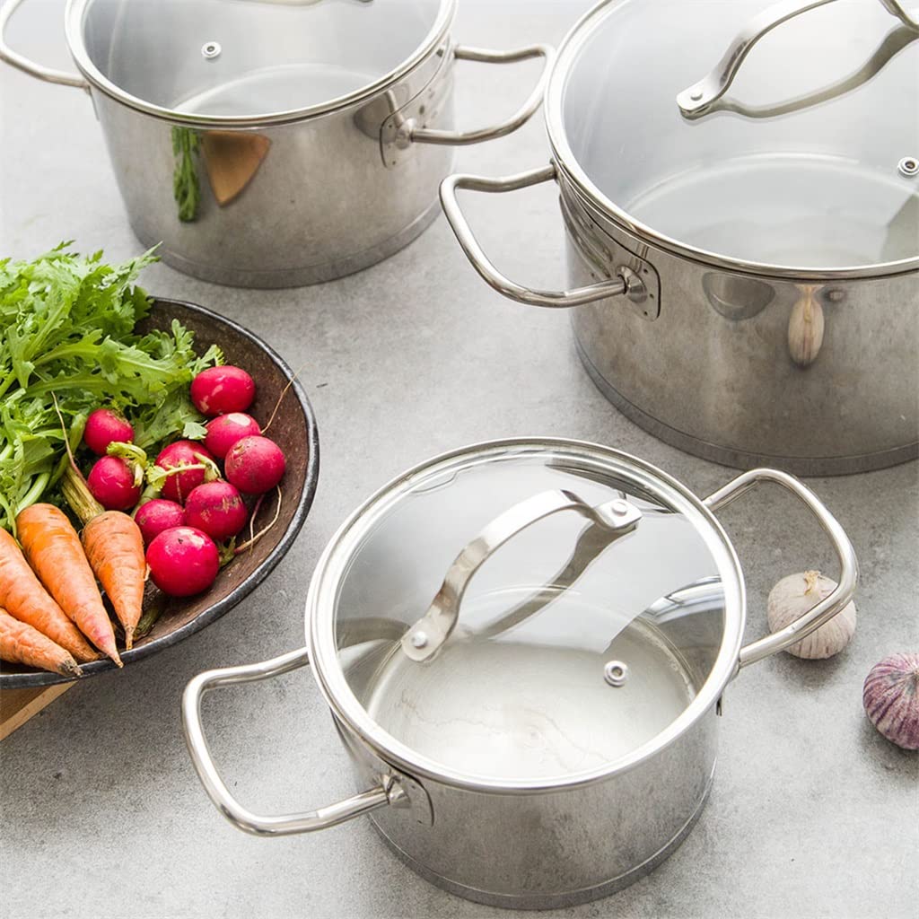 304 Stainless Steel Soup Pot Set 3 Piece
