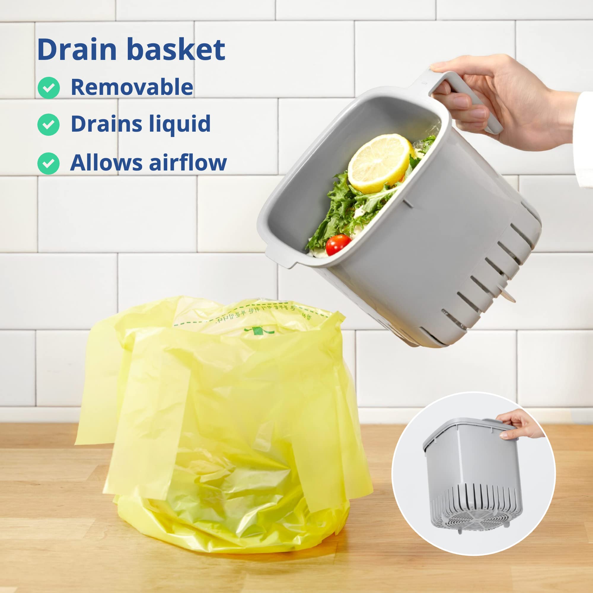 BLUE GINKGO Food Waste Bin…