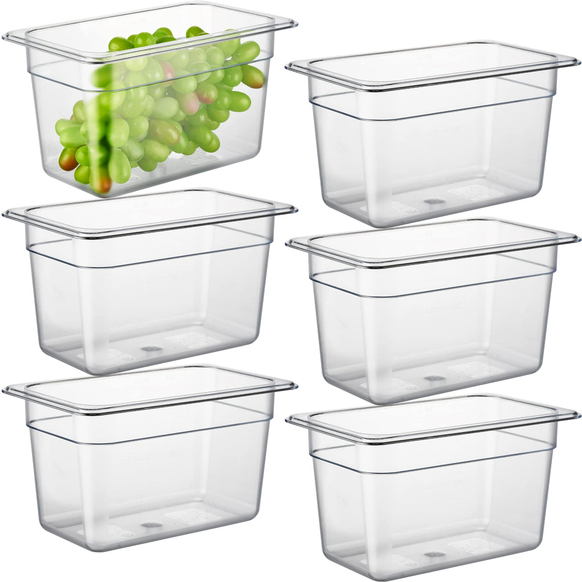 PC 6 Pack Commercial Food Pan