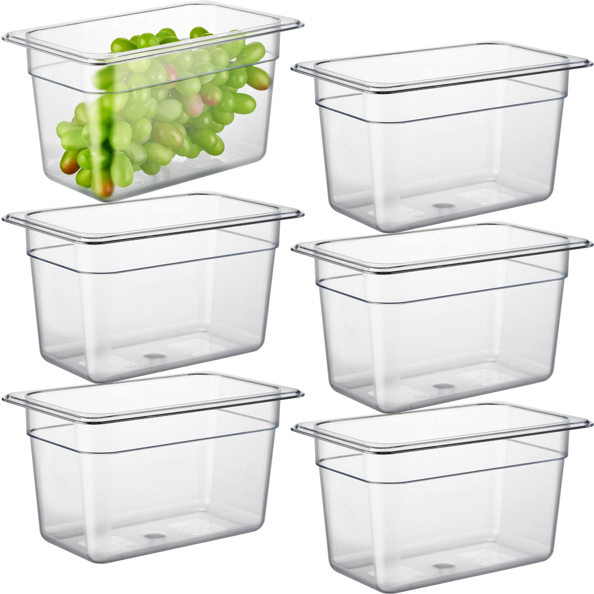 PC 6 Pack Commercial Food Pan