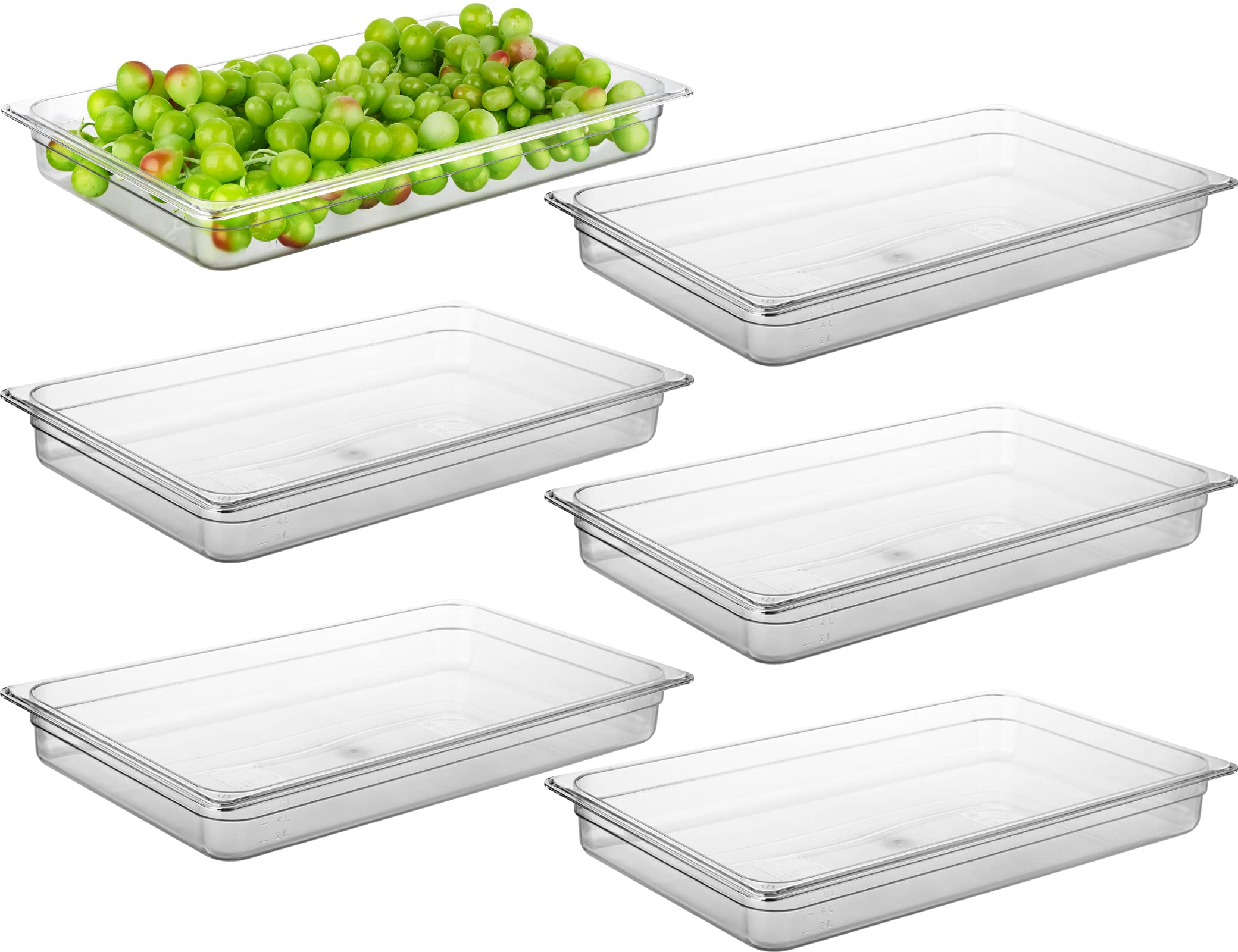 PC 6 Pack Commercial Food Pan