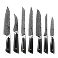 Damascus Steel Kitchen Knife Set 7 Piece