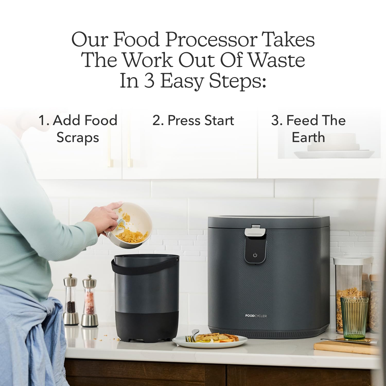 Electric Food Waste Disposer 5L Kitchen Compost Recycler