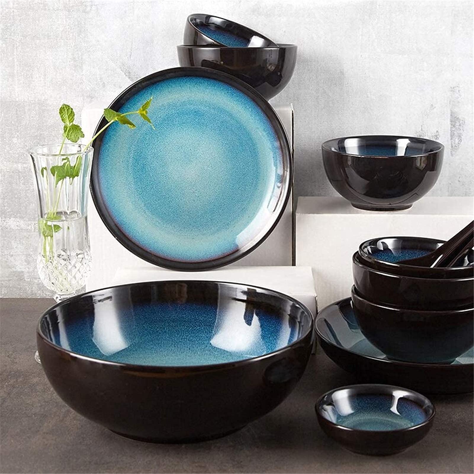 20 Piece Ceramic Dinnerware Set Service for 6
