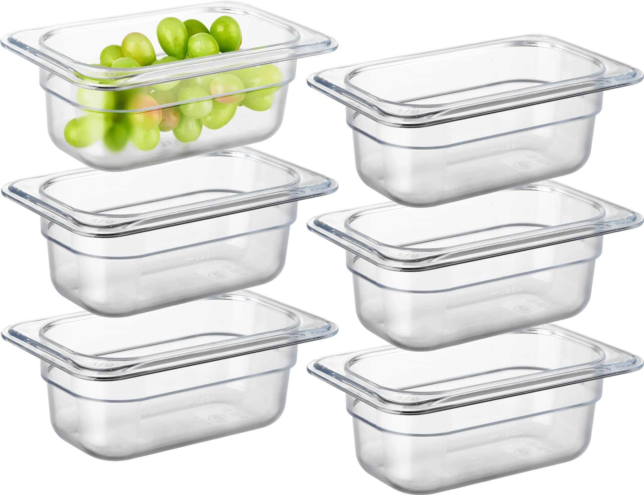 PC 6 Pack Commercial Food Pan